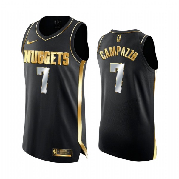 Denver Nuggets Trikot Facundo Campazzo 7 2020-21 Schwarz Golden Edition Swingman - Herren